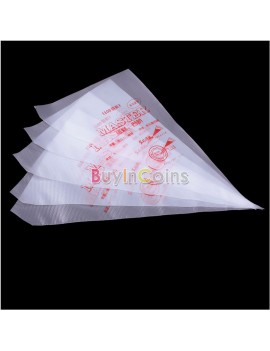 Hot 100Pcs Disposable Icing Piping Cake Pastry Tip Cupcake Decorating Bags Tool
