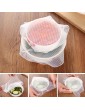 4PCS Pack DIY Silicone Food Wraps Kitchen Seal Cover Stretch and Fresh Keeping Tools