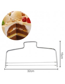 Stainless Steel Cake Slices Adjustable Slice Bread Cut Tool with Two Wires