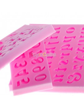 3D English Letters Molds Numbers Fondant Cake Models For Halloween 3 Types Tool