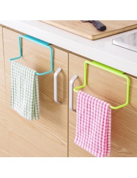 Over Door Tea Towel Rack Bar Hanging Holder Rail Organizer Bathroom Kitchen Cabinet Cupboard Hanger Shelf