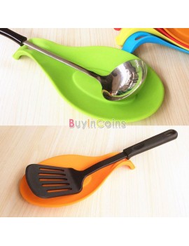 1Pc Silicone Spoon Insulation Mat Placemat Drink Glass Coaster Tray Tool