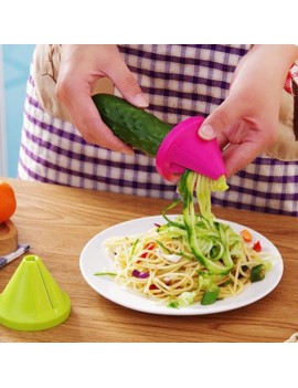 Convenient Kitchen Tools Funnel Spiral Slicer Fruit Vegetable Shredder Carrot Radish Cutter