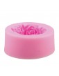 3D Silicone Rose Soap Mould Cake Chocolate Baking Mold Candle Pan DIY Tool Color Random