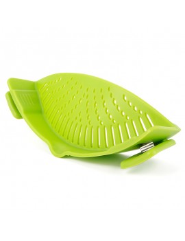 Kitchen Pan Strainer SNAP'N STRAIN Clip-on Silicone Pasta for Draining Liquid