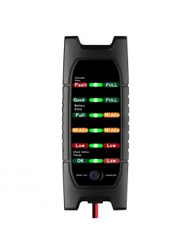 12V Car Battery Tester 6 LED Alternator Check Analyzer Lead Diagnostic Tool
