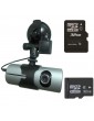 2.7" Dual Lens Car DVR Full HD 1080P Dash Cam Camera Video Recorder G-sensor Night Vision With Memory Card R300