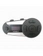 6 Rider Plus BT Motorcycle Intercom 1200m Headset Bluetooth Interphone Helmet LCD FM