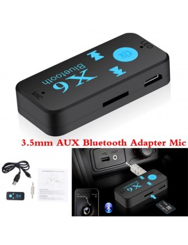 Bluetooth 4.1 Wireless USB Receiver Audio Adapter 3.5mm Jack AUX TF Card Reader Microphone Hands Free Call