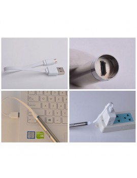 Portable USB Rechargeable LED Flashlights Waterproof Torch Aluminium Alloy Lamp