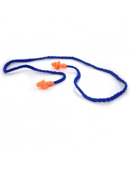 Soft Silicone Corded Ear Plugs Reusable Hearing Protection Earplugs Safety