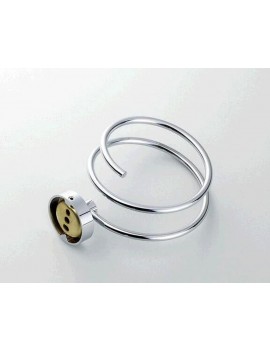 Wall Mounted Stainless Steel Spiral Hair Dryer Holder
