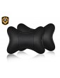 Car Neck Pillow 2 Pieces PU Leather Travel Pillow for Head Rest Neck Support for Car Seat