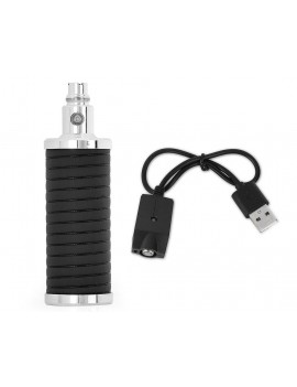 PU Leather 4500mAh Rechargeable Battery for Electronic Cigarette - Black