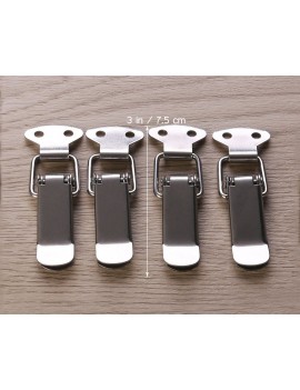 Locking Hasp 4 Pieces Loaded Chest Latch with Catch Plate
