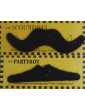 12 Pcs Fake Mustache Stickers Set For Costume Party - Black