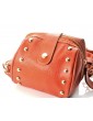 Chic Mini Shoulder Bag with Detatchable Strap - Brown