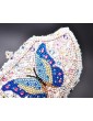Blue Butterfly Crystal Clutch Bag