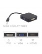 Mini Display Port DP to HDMI VGA DVI BLACK for Microsoft Surface pro 1 2 3 4
