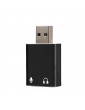 Mini USB Sound Card External Adapter  3D Stereo Jack 3.5mm Earphone Micphone For PC