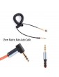 3.5mm Male to Male Audio Cable Flexible Spring Elbow 1M Aux Line For Computer Laptop TV DVD