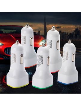 LED Dual USB Car Charger 2 Port Adapter Cigarette Socket Lighter For Cell Phone