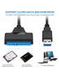 USB 3.0 To 2.5" SATA 22 Pin Adapter Cable Converter For External HDD SSD Hard Drive Disk