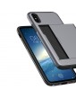 For iPhone XR Case Card Holder Slot Armor Detachable Shockproof Slim Cover