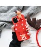 Merry Christmas Couples Phone Case For iPhone 11 Cartoon Snowman & deer Soft Back Cover Cases