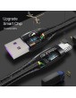 Kirsite Head 1.2m 3A Fast Charger LED Light Micro USB Charging Cable for Android Phone