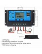 10A 12V/20A/30A 24V Solar Panel Charger Controller Battery Regulator Dual USB LCD Display New