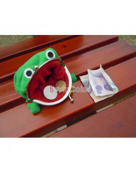 Cute Uzumaki Naruto Frog Shape Coin Purse Wallet Soft Furry Plush Gift
