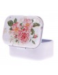 Lovely Flower Iron Tin Storage Bag Gift Mini Jewelry Box Decor Card Pill Case