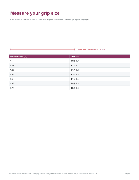 Preview of the first page of Measuring guide (PDF)